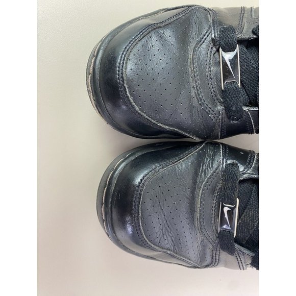 Nike Air Women Sz 8.5 Black Pink Metallic Swoosh High Top Athletic Sneaker Shoes - Picture 6 of 10